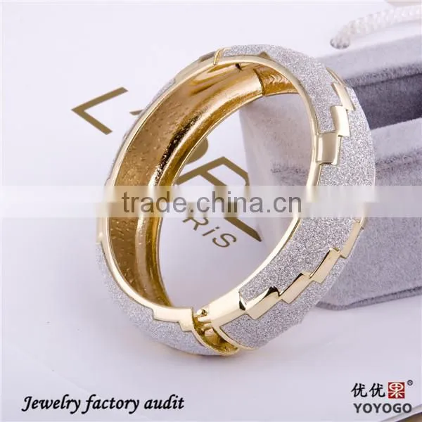 Sequins Print Gold Bangles Dubai Cuff Bangle