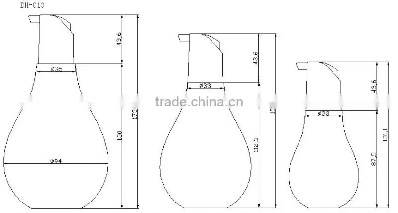 Shantou plastic empty hand sanitizer bottle with pump