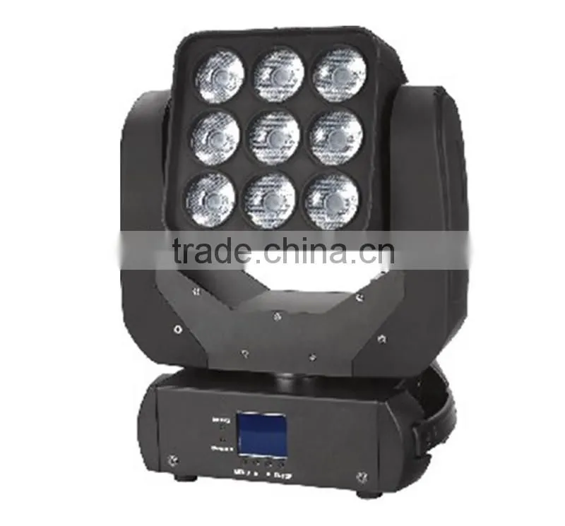 Matrix LED Moving Head3*3 ,9pcs*3W 4in1 LEDs