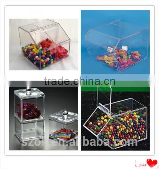 good quality cheap acrylic candy box with lid