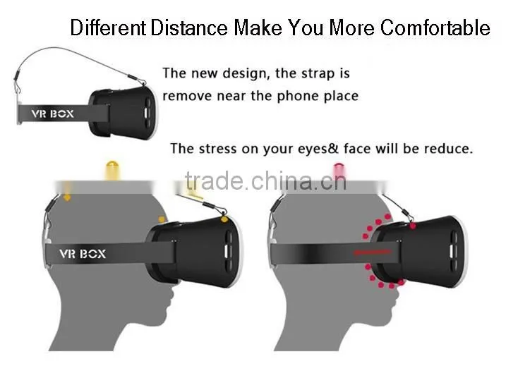 VR Box With Remote Headset Virtual Reality Headset 3D Viewing Glasses For iPhone/Samsung