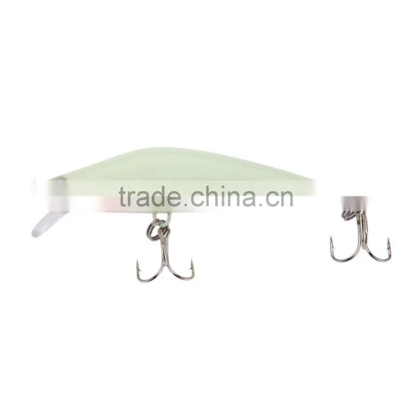 3D Luminous Night Bait Minnow Lure Hard Bait Lure Fish Hook 82mm 8g Artificial Fishing Tackle Accessory With Two Triangle Hooks