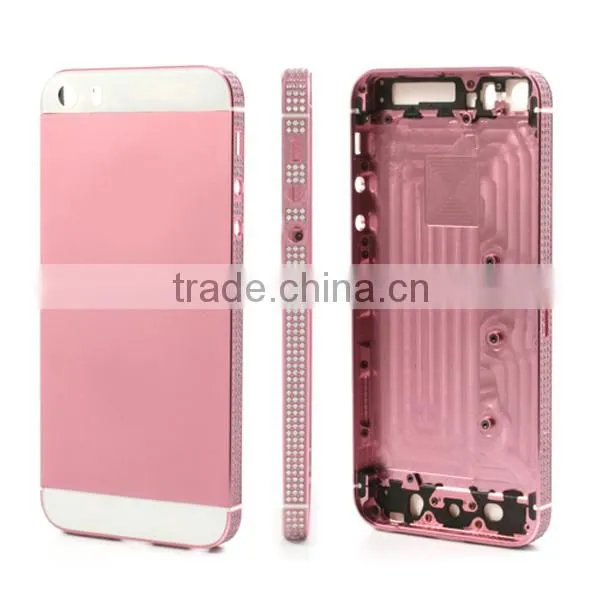 pink diamond back cover housing for iphone 5s