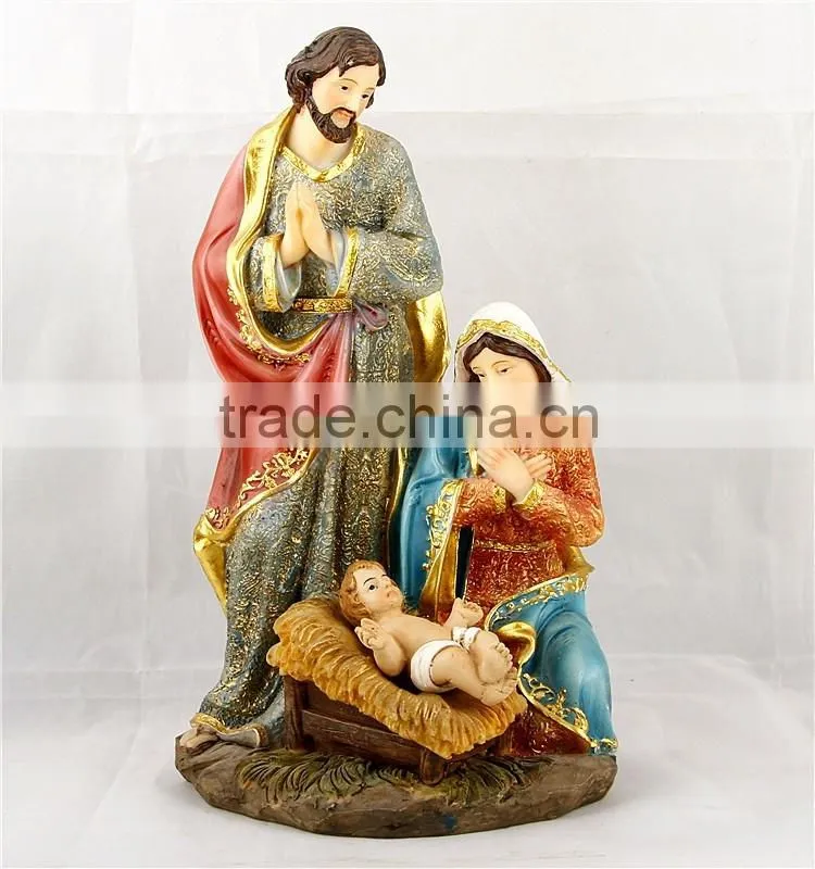 Sophisticated Resin Religion Holy Family Statues