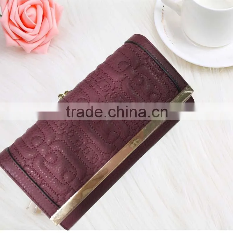 Good quality and fancy PU leather wallet for ladies or girls