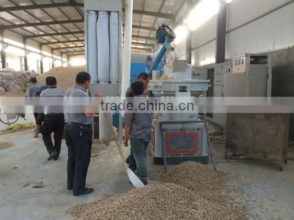 1-1.5ton/h vertical ring die wood pellet mill
