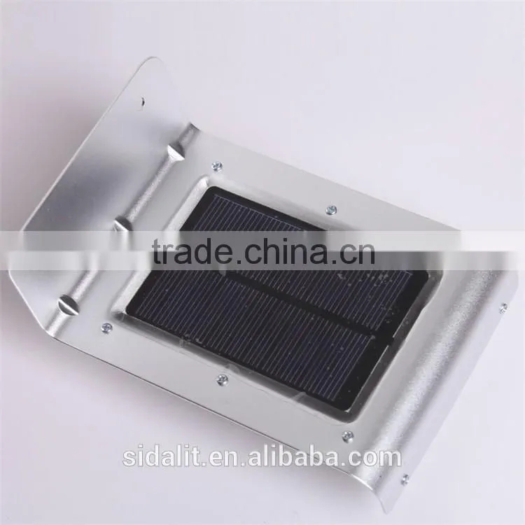 16 led panel milk half round lampshade sensitive motion sensor solar sensor wall light