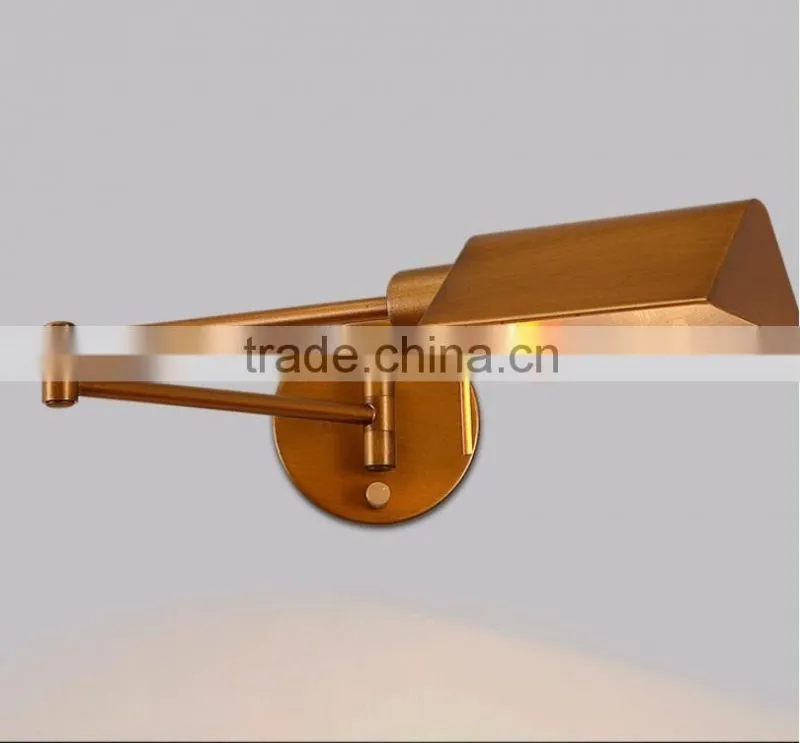 North Amenrica swing arm wall sconce wall light. wrought iron wall lamp, corridor restaurant industry
