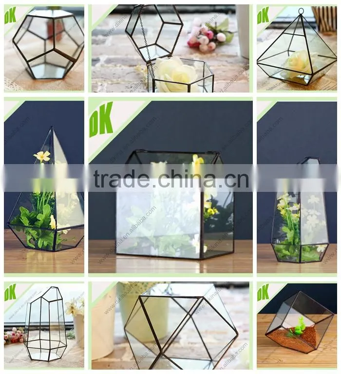 DiKina-AGGT54 geometric wholesale 3" hanging glass ball candle holder