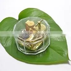 Transparent keychain romantic Wedding Favor Small Merry Christmas Gift Music Box