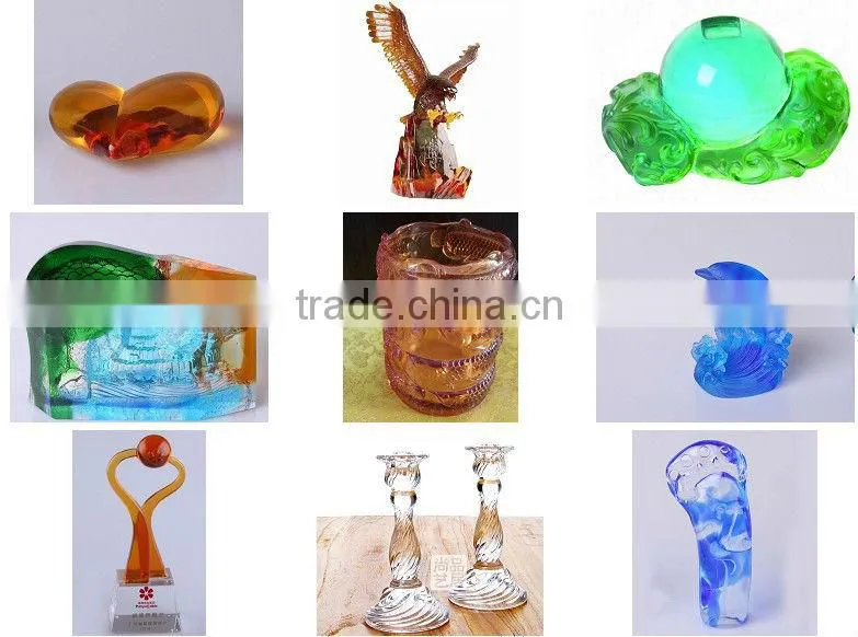 Handmade pate de verre crystal glass kettle