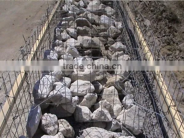 PVC coated Galvanized hexagonal woven wire mesh gabion box price (china manufacturer)