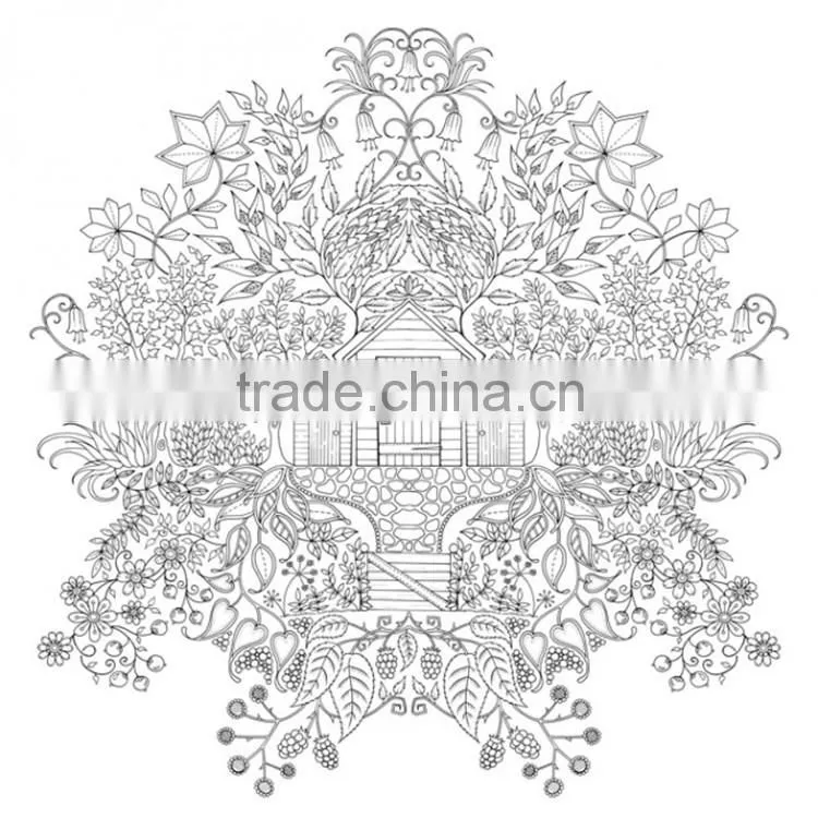 Shenzhen colouring secret garden adult and children drawing coloring book printing