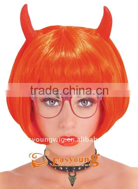 Cheap halloween wig, synthetic hair wigs new product for party.