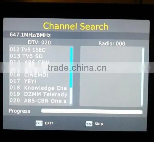 VCAN1047 Home ISDB-T Digital TV Receiver digital tv set top box for Philippines