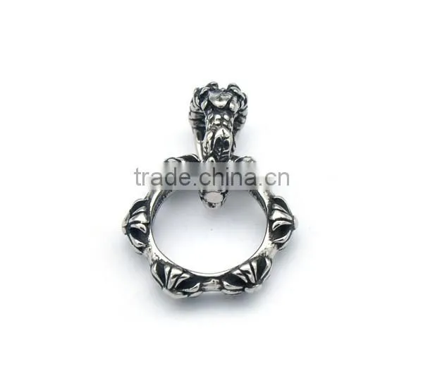 Wholesale fashion Pendant jewelry red wolf punk pendant stainless steel casting charm pendant