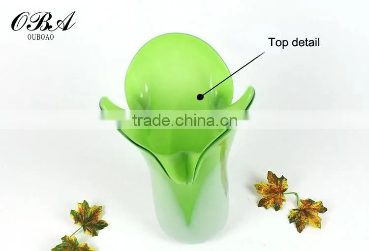 Modern creative cabbage shape handmade vase glass vase for desktop decoration
