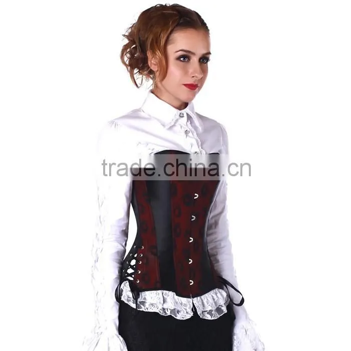 Instyles wholesales Sexy Satin Boned Gothic Steam Punk Lace Sexy Bustier corset