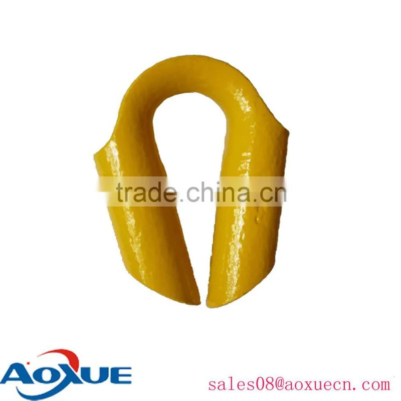 Galvanized wire rope tube thimble welded