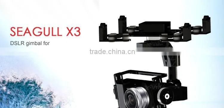 3 axis dslr sony brushless gimbal for professional quadcopter hexacopter and octocopter