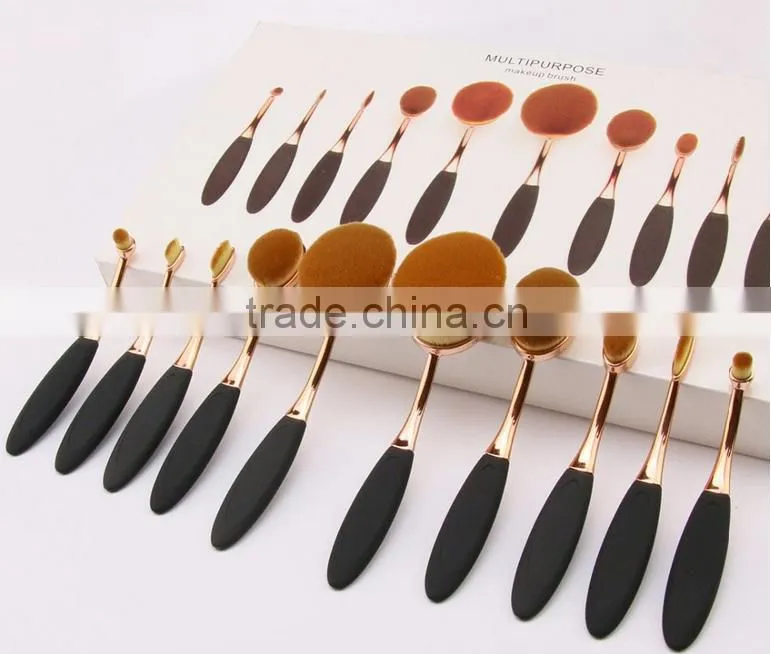 High quality rose gold makeup brush,single brush with box packing