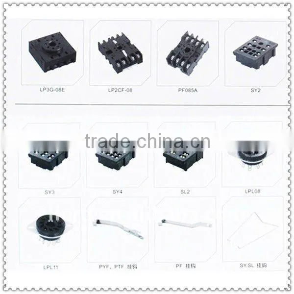 plug-in relay socket/omron relay socket/electrical relay socket PF083A-E