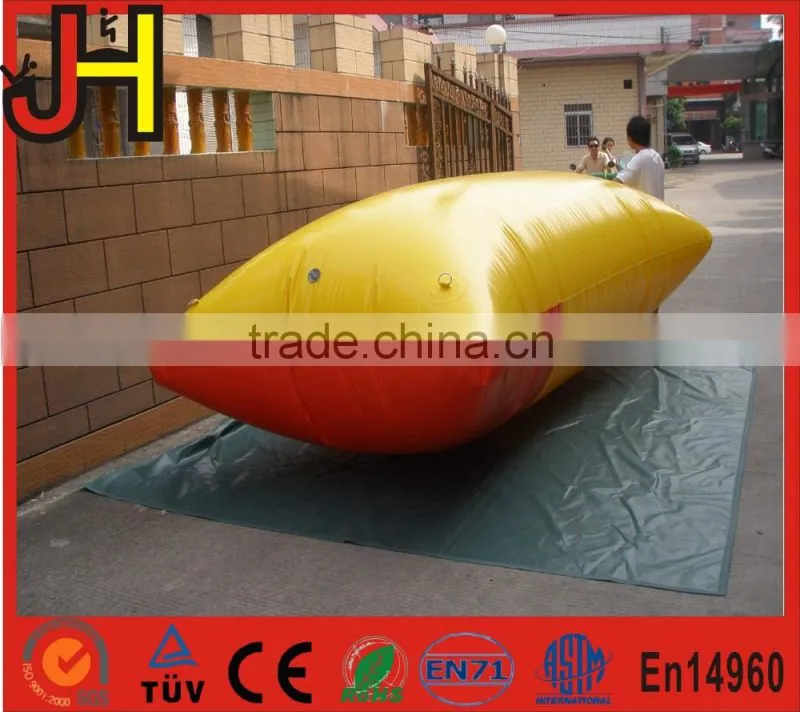 inflatable water catapult blob, water play mat, inflatable water jumping bag