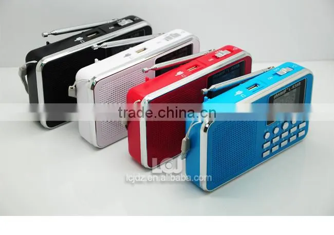 2015 mini creative speaker with fm radio and mp3 player