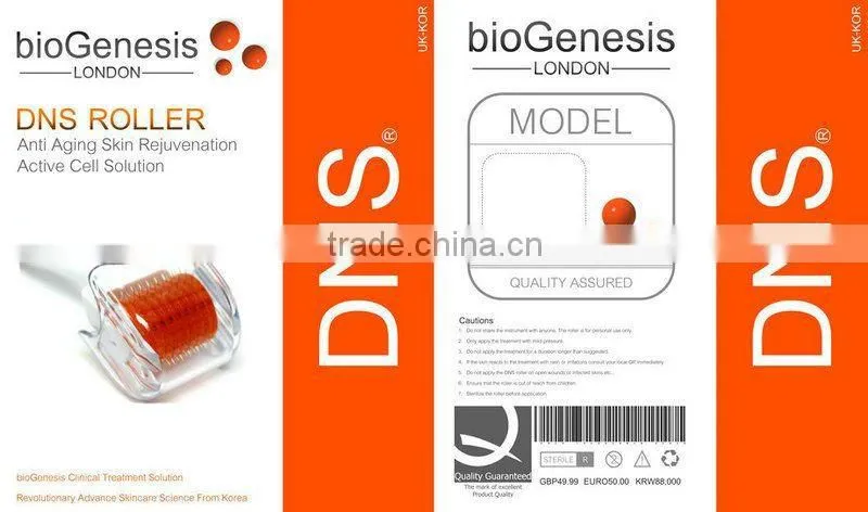 popular derma roller,professional Anti Wrinkle,skin rejuvenation,hair restoration tool,DNS micro needle roller(CE approved)