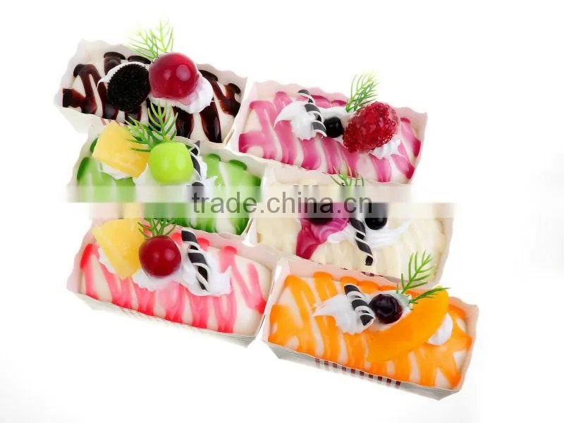 Fake ice cream cake carft for fridge magnet display from China factory/Simulation cake props for artificial food promotion sales