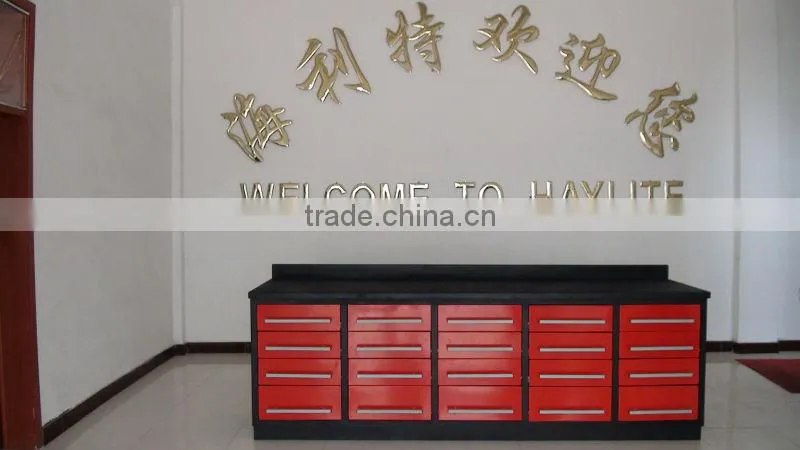 metal single slide rail W2850mm*D800mm*H950mm without backwall work bench