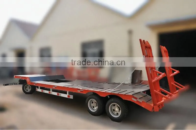 Extendable Low Bed Truck Excavator Trailer