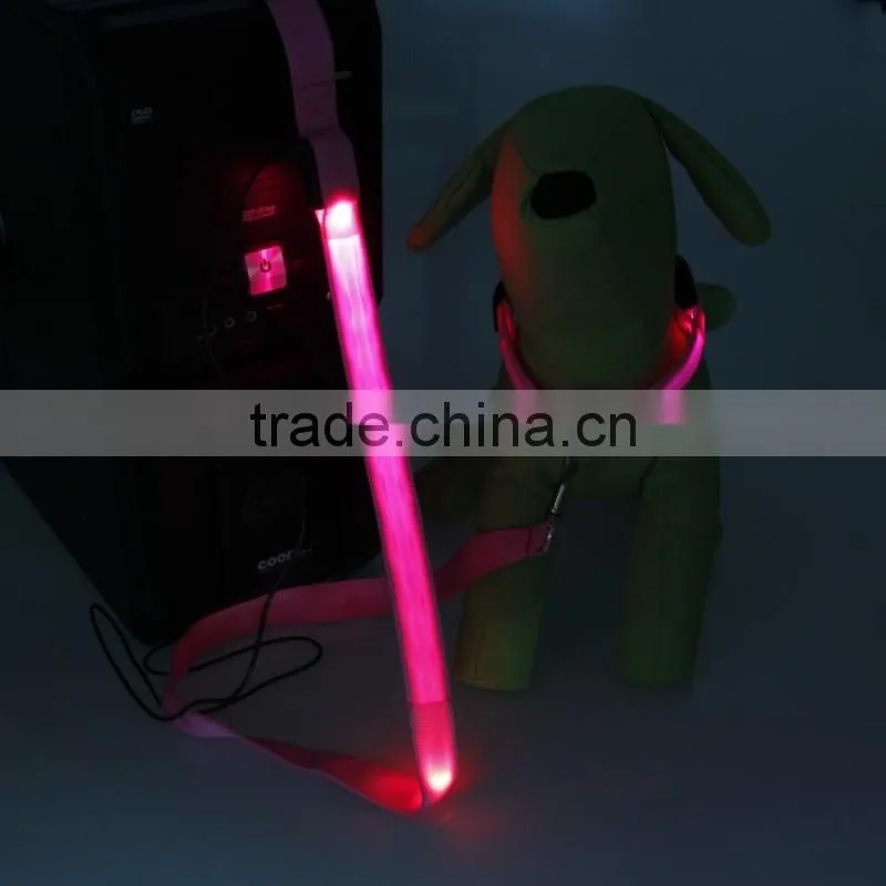 Waterproof led usb rechargeable flashing dog collars & leashes