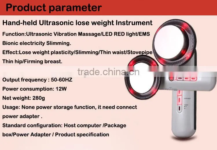 2017 Multi-Functional Portable body massage slimming machine, laser fat burning EMS machine