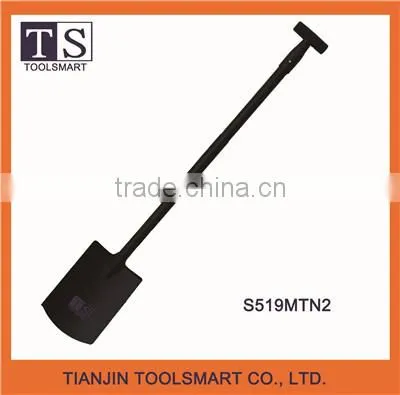 Hot sale steel forged garden spade shovel with wooden handle