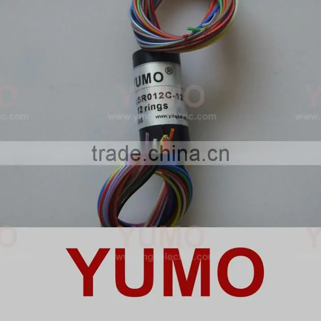 SR012C-12 12rings SR series YUMO carbon brushes alternator slip ring motor made in china capsule slip ring