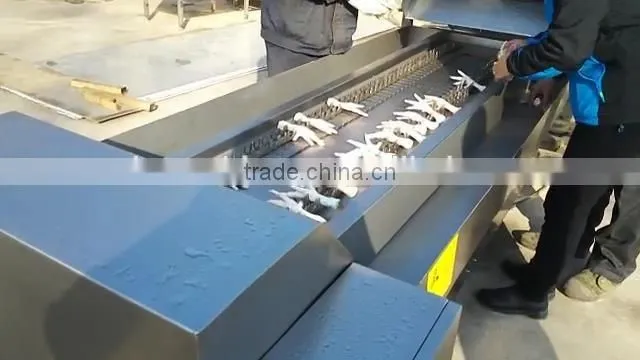 SUS 304 stainless steel chicken feet production line for chicken feet peeling blanching and cutting machine