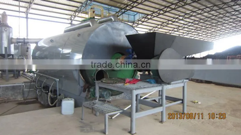 environment friendly 10tons continuous plastic recycling pyrolysis plant