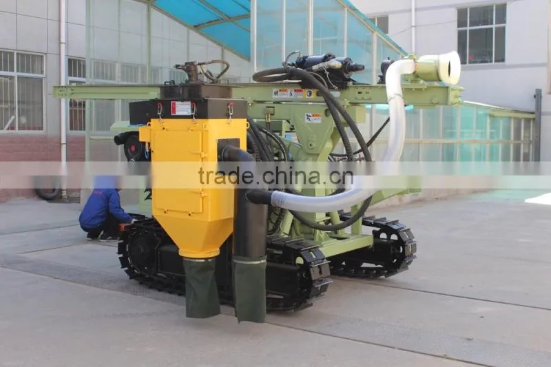 hydraulic mining drilling rig with dust collector