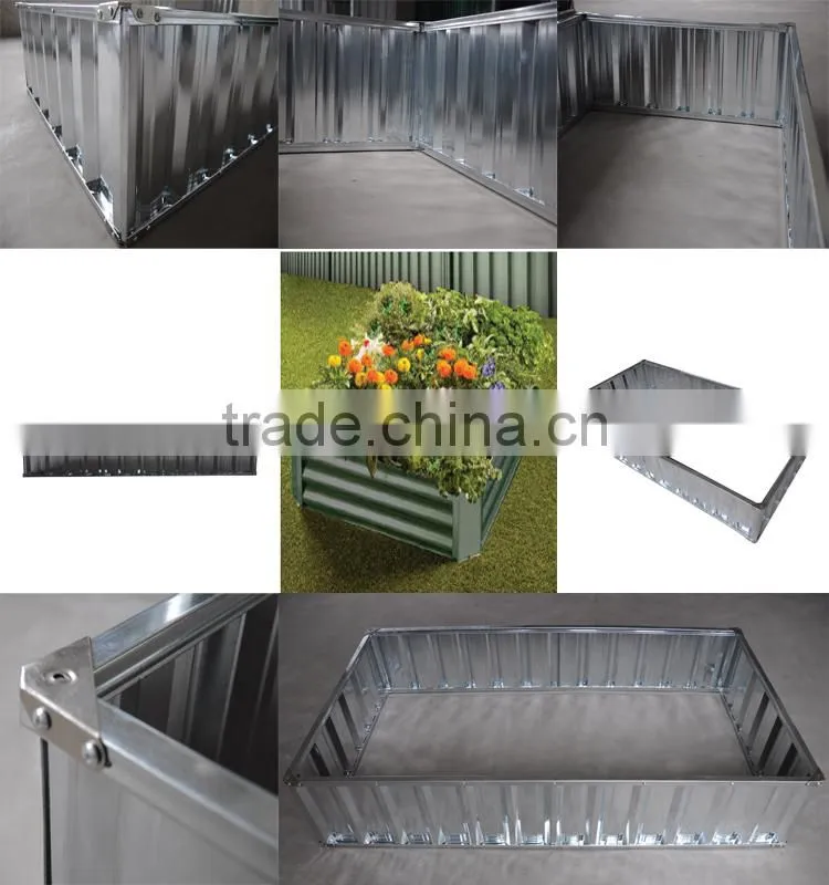steel storage box for garden flower pot stand
