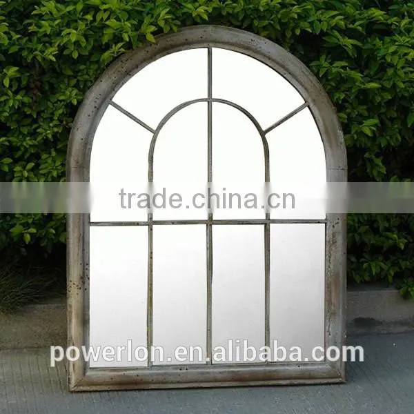 POWERLON Vintage Garden Iron Window Mirrors with Natural Beauty Reflection