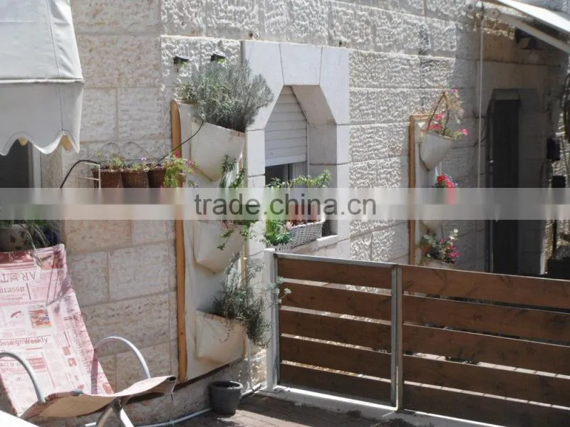 White Vertical Wall Garden Planter,Strong Pvc Pockets for Vegetables and Flowers