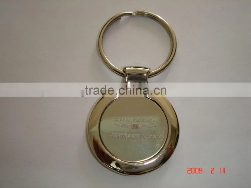 High Quality Cheap Zinc Alloy Compass Metal Keychain , Custom Car Logo Engrave Laser metal Keychain