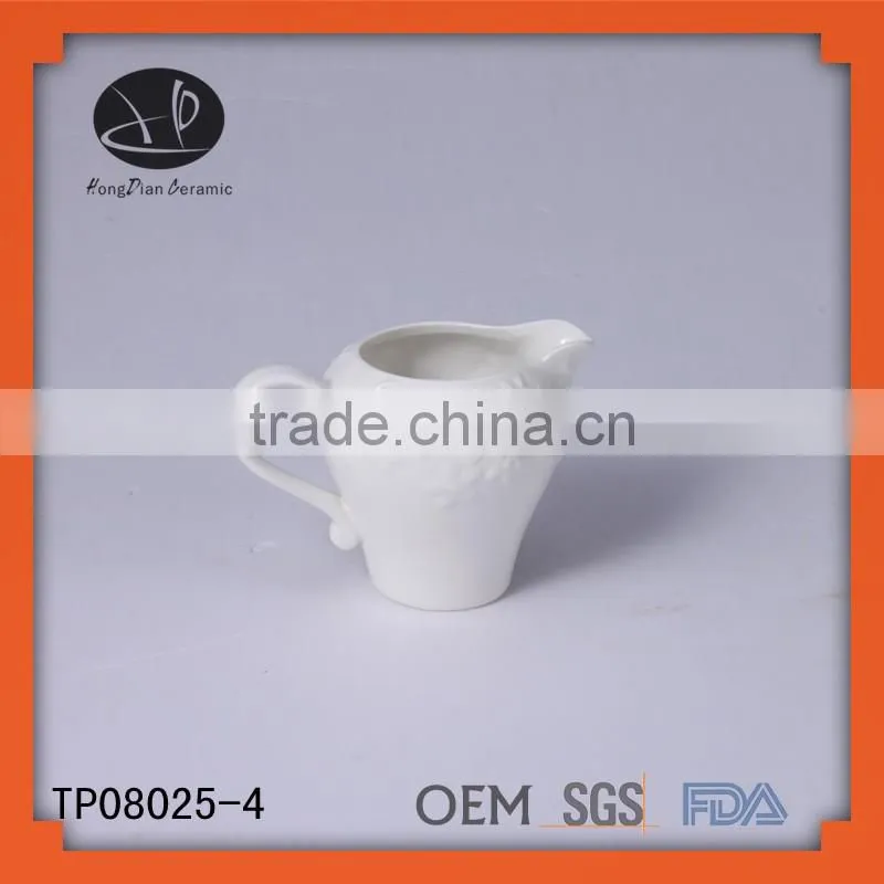 hotel arabic coffee sets for banquet, ceramic embossed tableware set,China homeware