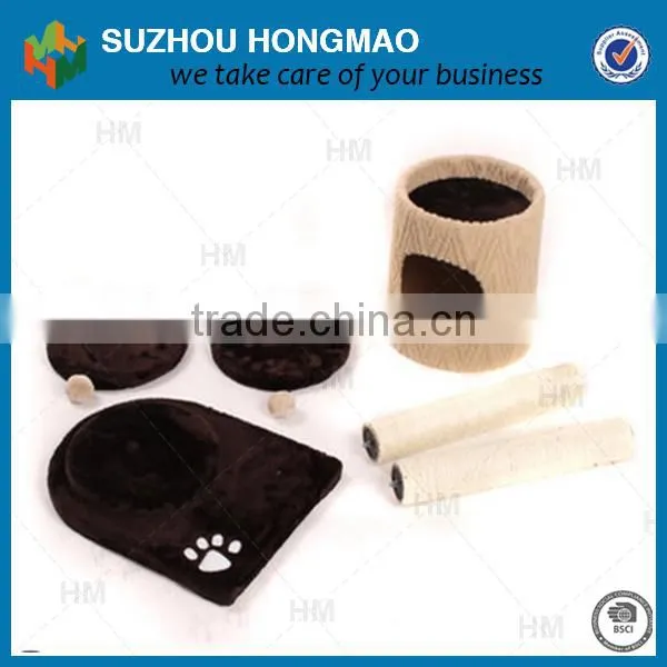 China Factory Supply Pet Cat Wooden Scratching Post Toy
