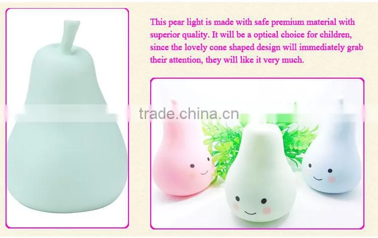 fruit series pear shaped unique fancy led light night