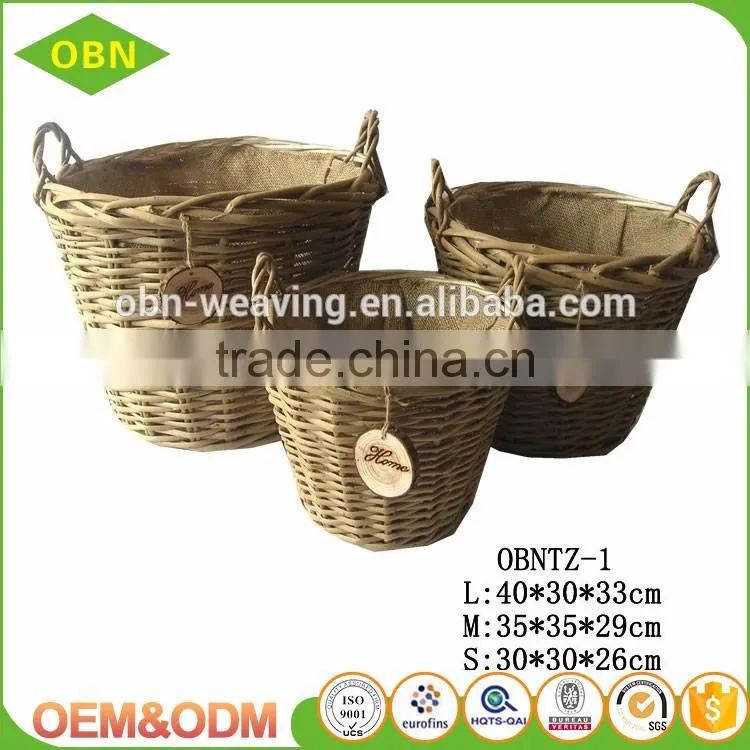 Wholesale Cheap mini Easter empty lovely pure handmade decorative wicker baskets for the flowers