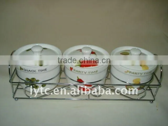 decorative porcelain spice jar