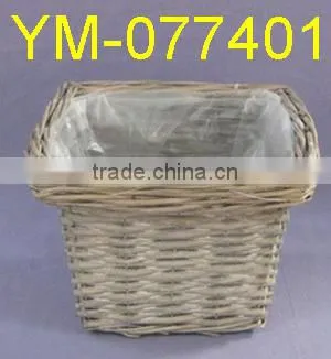 Boat Shape Willow Basket for Garden Planter