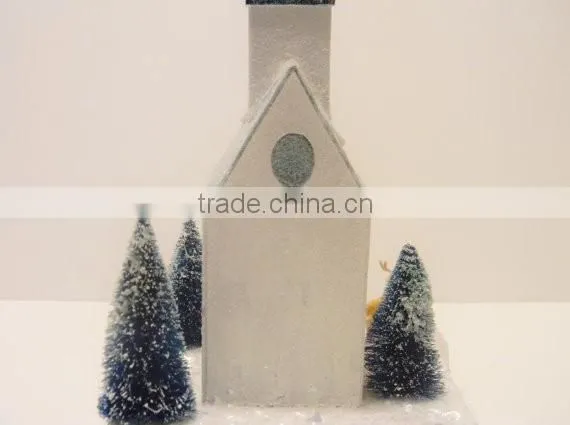 Vintage Putz House Church Pattern & Instructions Christmas Village